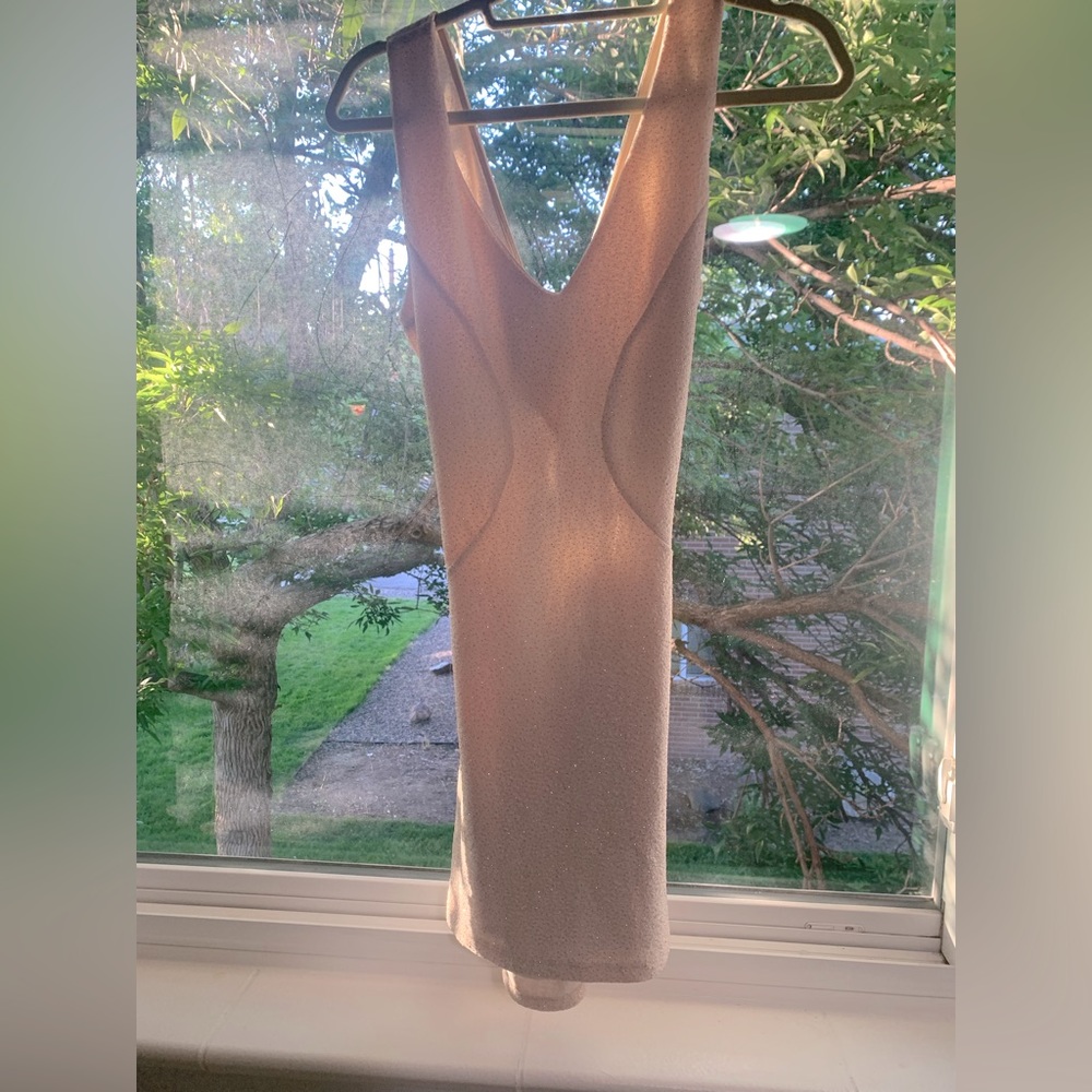 Sparkly cream colored boutique dress